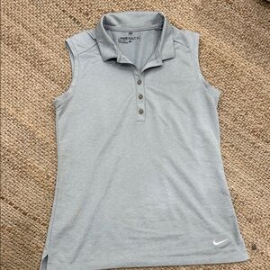 Nike Women's Light Gray Sleeveless golf ⛳️ DRI FIT GOLF